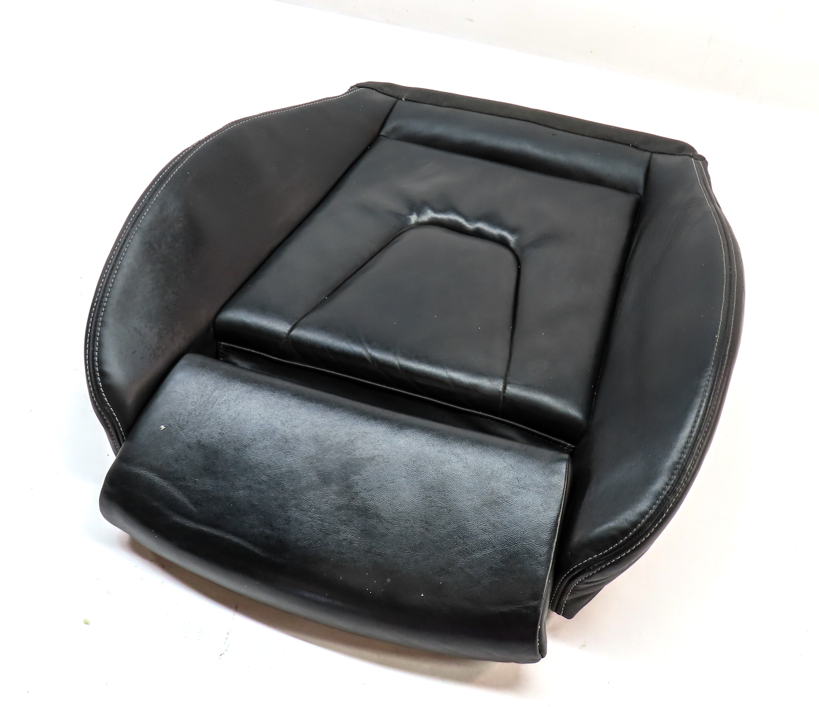 2013 AUDI S4 (B8 8K) FRONT LEFT LOWER MEMORY HEATED SPORT SEAT CUSHION (Black) — exact item pictured